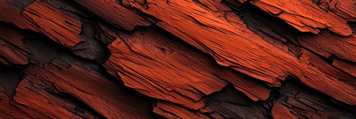 A close up of a rock wall with a reddish brown color