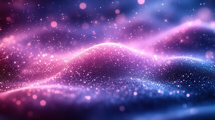 Poster - soft purple light gradient on dark blue background creates an abstract and calming effect.