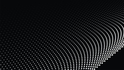 Black halftone abstract background for backdrop or presentation