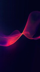 Wall Mural - Vibrant abstract waves of color emerging from darkness create a mesmerizing visual experience. Perfect for artistic backgrounds.