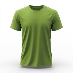 Realistic high quality green tshirt mockup isolated