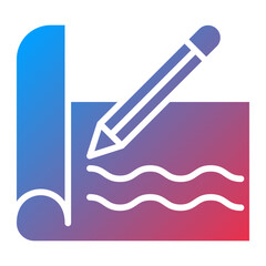 Poster - Drawing Icon Style