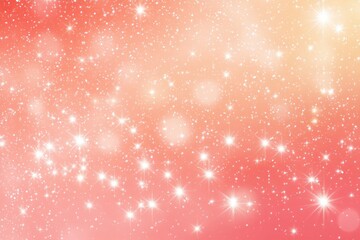 Wall Mural - Magical twinkling star background in red orange hues