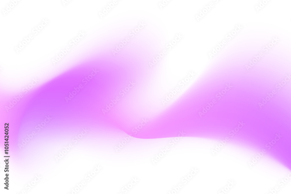 Gradient purple neon light, blur wave form, iridescent smooth holographic brush stroke isolated motion element, transparent background. Dream glow abstract dynamic watercolor shape.