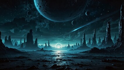 Wall Mural - Science fiction background