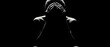 © Marketplace - A silhouette of a person in a contemplative pose, hands covering face, set against a stark black background, evoking feelings of introspection and solitude.