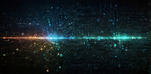 Wall Mural - Technological background