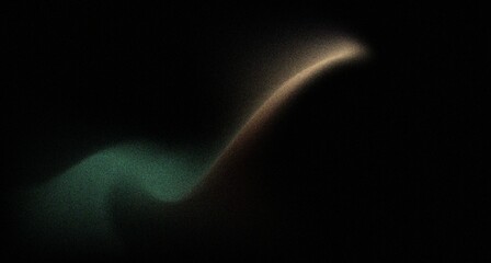 Aufkleber - Black dark green background noisy texture green abstract glowing color wave black backdrop vibrant dark banner poster design