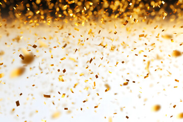 Poster - 3D gold confetti that floats down to celebrate