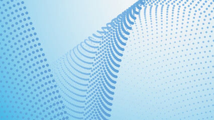 Blue gradient halftone abstract background for backdrop or presentation