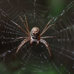 Wall Mural - spider on the web