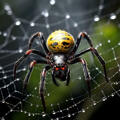 Wall Mural - spider on the web