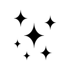 Wall Mural - shine icon. twinkle star icon. clean star icon.
