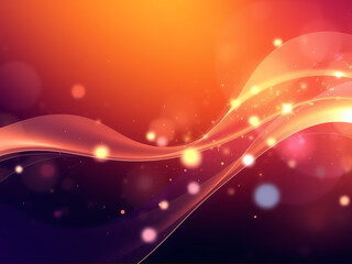 Wall Mural - vibrant abstract waves of color and light creating a dynamic and enchanting atmosphere in a blurred 