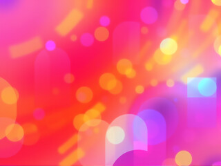 colorful abstract background with vibrant patterns and bright bokeh effects in warm tones