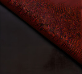 fabric texture, natural linen canvas as.Close-up of a smooth, slightly reflective red fabric showcasing its texture and subtle lighting highlights, creating an elegant and sleek appearance.generativ