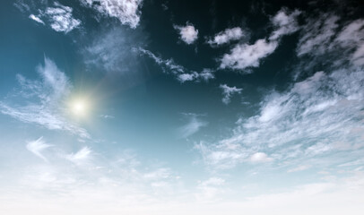 Wall Mural - cloudy sky air