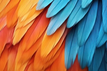 Parrot feather pattern backgrounds bird.