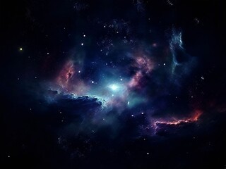 beautiful universe and nebula. generative ai (생성형 ai)