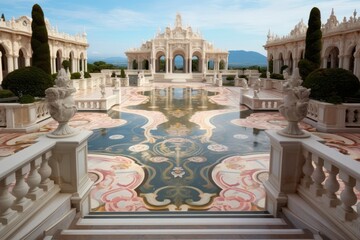 Wall Mural - Palace architecture building city.