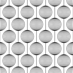 Wall Mural - circle seamless pattern. repeating abstract circles background. modern geometric lattice. repeated g