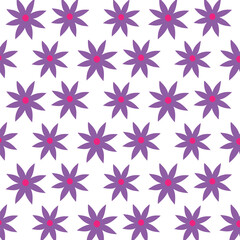 Wall Mural - colorful seamless wildflower pattern, vector illustration botany style, floral doodle background,min