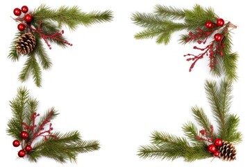 Wall Mural - christmas tree branch plant.