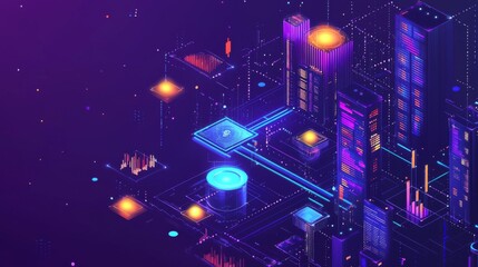 Wall Mural - a futuristic global financial ecosystem where ai-driven algorithms predict market trends across diff