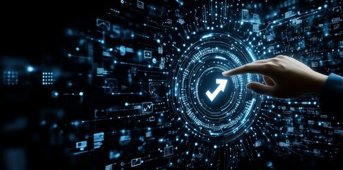 Aufkleber - Business technology Internet concept update software computer program upgrade
