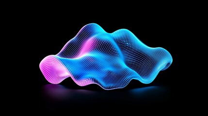 Poster - Data technology background. Abstract background with dots and lines connected. 3D rendering. 4K.