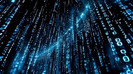 Computer screen with hexadecimal code, hacking, big data, software development (3D render)
