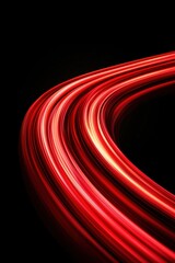 Wall Mural - a vibrant display of red light trails swirling against a dark background, capturing the essence of m