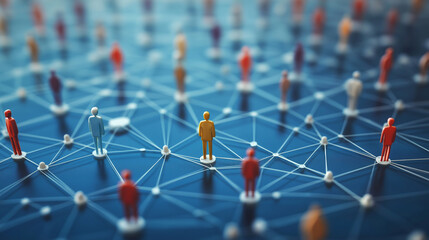 connecting people on the internet, social network connection