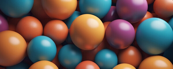 Wall Mural - abstract colorful sphere composition