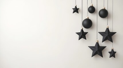 Wall Mural - The ornaments are set against a simple white background, which creates a chic look.