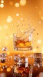 © TYSAMPON - High-Quality Whiskey Splash in a Glass