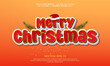 © BengkelDesign - Merry christmas editable vector text effect