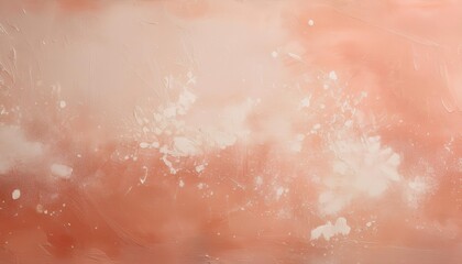 Poster - Ethereal Blush and Peach Textured Abstract Background with Gentle White Brushstrokes. Perfect for Branding in Beauty, Wellness, Minimalist Decor, and Elegant Product Display