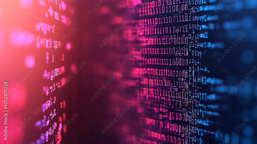 Software engineer coding machine learning algorithms side view ...