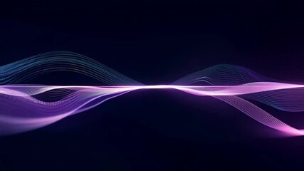 Wall Mural - abstract waves of digital energy: a mesmerizing abstract backdrop featuring soft, flowing waves of l