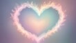 © Vladimir - Dreamy heart-shaped light illustration with soft pastel colors and a glowing center