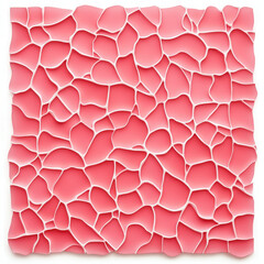 Fototapete - A textured pink surface with irregular shapes, creating a visually appealing and organic pattern.