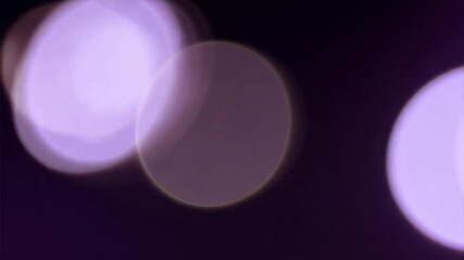 Canvas Print - lavender city lights bokeh