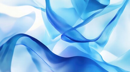 Wall Mural - Abstract blur shapes blue color gradient iridescent colors effect soft transition watercolor.