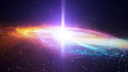 Wall Mural - cosmic birth: a breathtaking cosmic spectacle, a vibrant nebula bursts with celestial energy, radiat