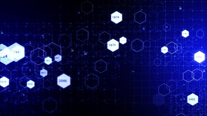 Abstract Hexagon futuristic background technology