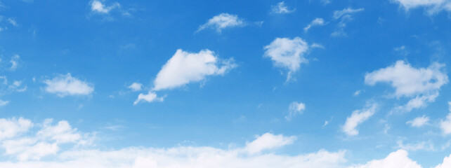 Wall Mural - sky is blue and clear with a few clouds scattered throughout