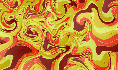 Wall Mural - liquid dynamic gradient color waves. fluid marble. abstract geometric background. designs for covers