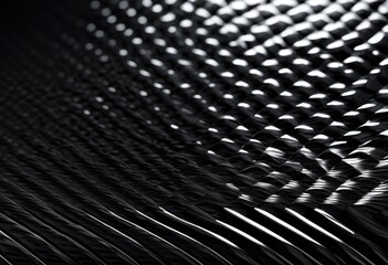 close view glistening carbon fiber patterns bright light highlights shape texture, shiny, glossy, surface, black, material, design, wood, grain, futuristic