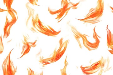 Aufkleber - Fire flames pattern, a repeating pattern of flames, perfect for backgrounds or designs,